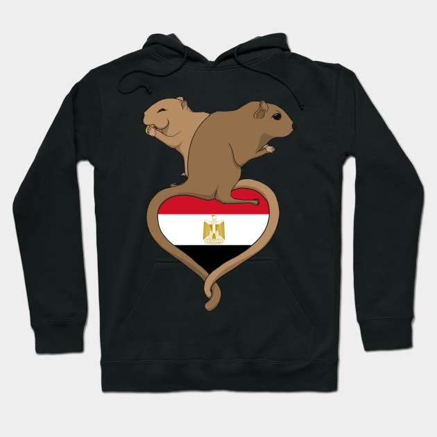 Gerbil Egypt (light) Hoodie by RampArt